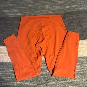 lululemon athletica Orange High-Rise Leggings
